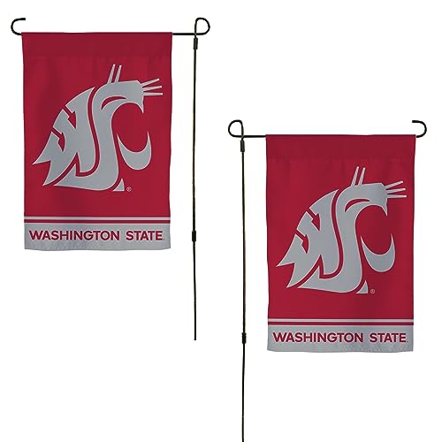 Desert Cactus Washington State University WSU Garden Flag – 19 x 12 Inch Washington State Cougars Banner, for Outdoor Display and Events (Design A)
