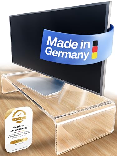 semper plastic Acrylglas Monitorständer transparent aus deutscher...