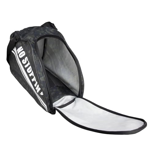 Image of WHACKK Steezy Skating Bag - Large Compartment for Skates, Helmet, Pads, Gloves, Clothes & Accessories, Convertible Shoulder & Backpack, Water-Resistant