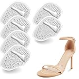 ZHSHXNGY つま先 爪先 衝撃吸収 ハイヒール サンダル用インソール 滑り止め ジェル クッション 中敷き 足裏保護パッド 靴のサイズ調整 圧力分散 弾力性 高ヒール サンダル兼用 クリア（3足組）