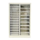 INTSUPERMAI Steel Mobile File Cabinet Combo - Partition Storage Organizer ​27-Drawer for Office Home Salon, Books Toys Supplies (9M+18S Drawers)​​