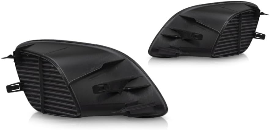 For Toyota Yaris Fog Light Cover 2007 08 09 10 11 2012 Driver and Passenger Side Pair/Set | Grille Bezel | Sedan | Primed | TO2598105, TO2599105 | 5212852100, 5212752390