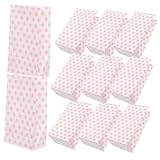 Hemobllo 25 piezas Bolsas de Kraft con Asas para Fiestas Bolsas Pequeñas para Dulces y Galletas Diseño Adorable para Envolver