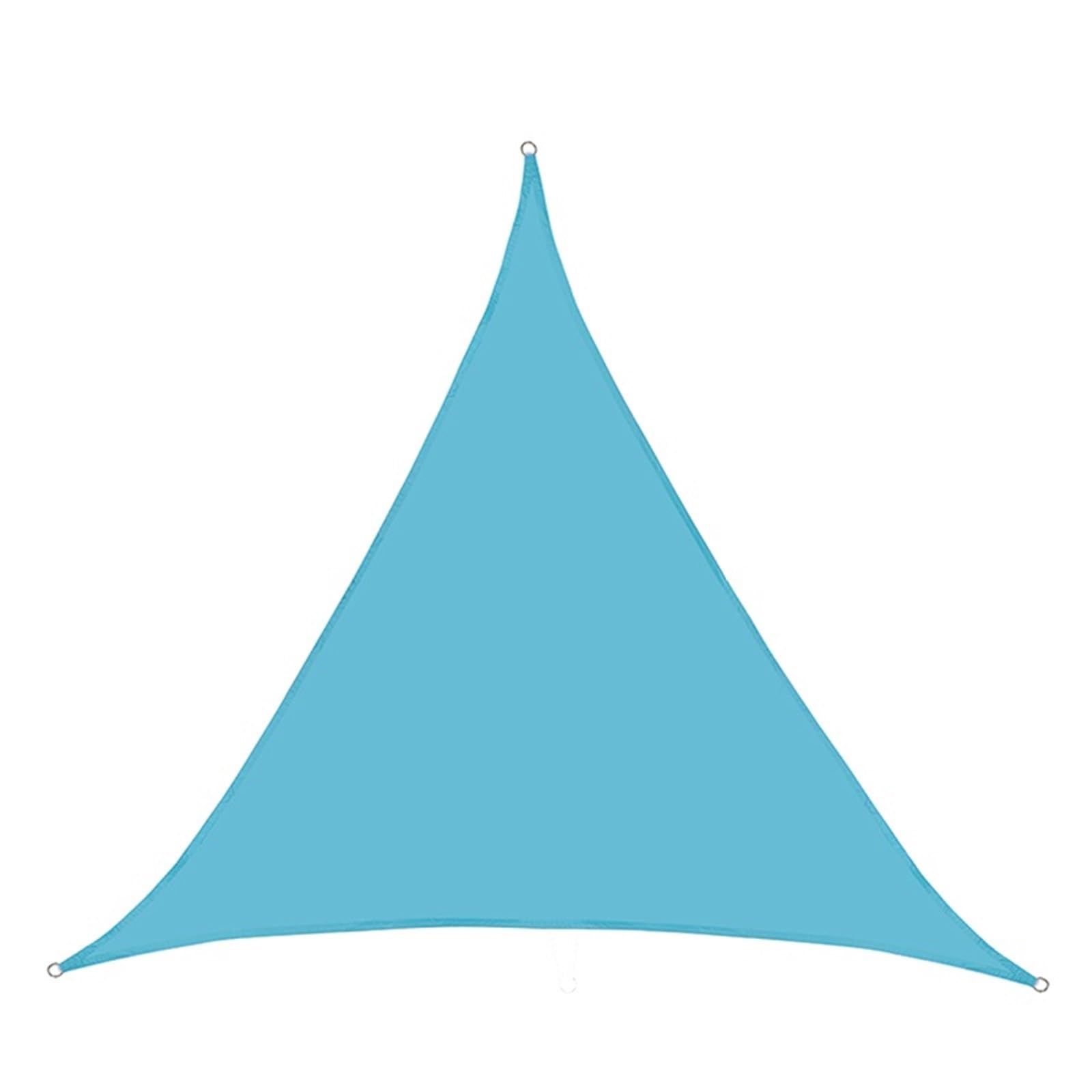 Voile d'ombrage triangulaire 3x3m avec LED pour une ambiance de jardin chaleureuse