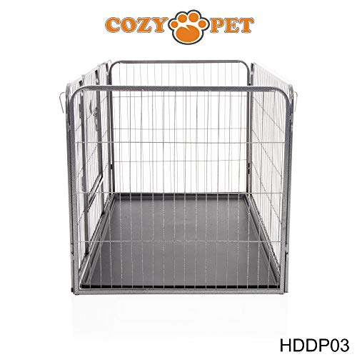 Playpen Heavy Duty Puppy Dog Crate by Cozy Pet 75.5cm High, 4 Models Size Large - Rabbit Run Enclosure Dog Cage Whelping Box with Heavy Duty ABS Floor HDDP03 - Image 10