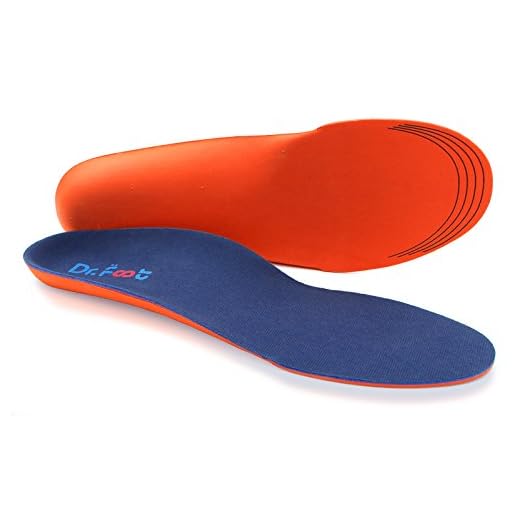Dr. Foot's Orthotics Insoles for Flat Feet - Arch Support Shoe Inserts for Plantar Fasciitis, Foot & Heel Pain, High Arches and Over-Pronation, Comfort & Relief for Men and Women - M