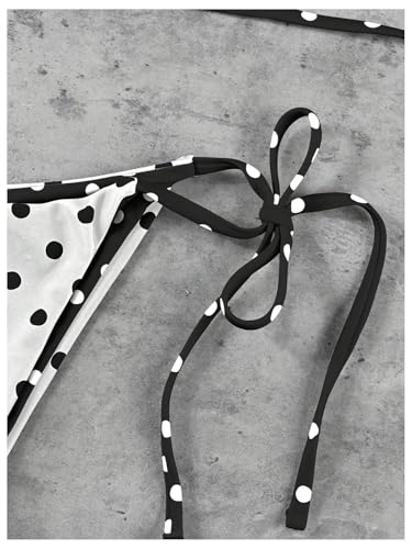 Bikini à pois triangle dos nu ajustable offrant un maintien parfait - 5