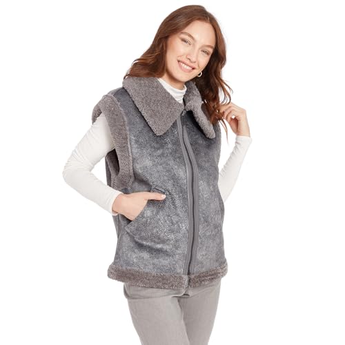 Frye womens Zip Front Faux Suede Vest3