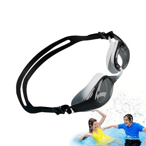 Gafas de natación – Gafas de natación de silicona antiniebla para adultos para bucear,Equipo de Buceo Anti-niebla para hombres y mujeres uso en piscina al aire libre Competición Pla