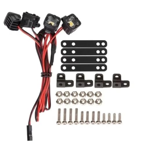 Luces Brillantes Foco Coche Resistencia Estructural para Escala 1/10