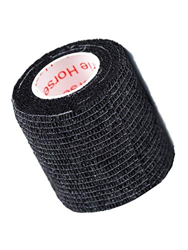 Prairie Horse Supply 2 Inch Self Adhesive Medical Bandage Wrap Sport Tape (Black Bean) (6 Rolls) Self Adherent Cohesive First Aid Sport Flex Wrist Ankle Knee Sprains And Swelling #TOP3