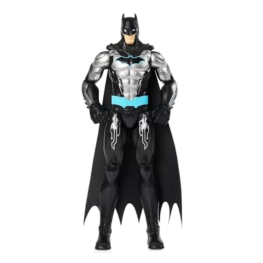 BATMAN - BATMAN FIGURA 30 CM BAT TECH - DC COMICS - Muñeco Batman 30 cm Articulado con Traje Negro/Azul - 6060346 - Juguete Niños 3 Años +
