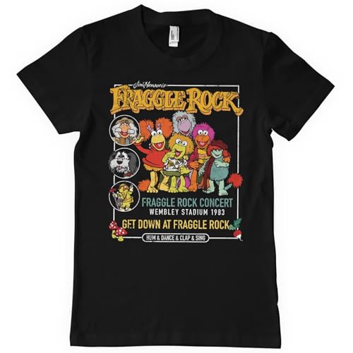T-shirt Fraggle Rock de concert sous licence officielle pour hommes