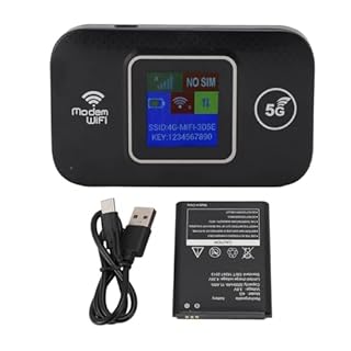 Hotspot WiFi Mobile débloqué, Routeur 4G LTE avec Emplacement pour Carte SIM, WiFi Portable sans Fil pour Les Voyages, Haute Vitesse 300 Mbps, 10 Utilisateurs, 3000 MAh pour