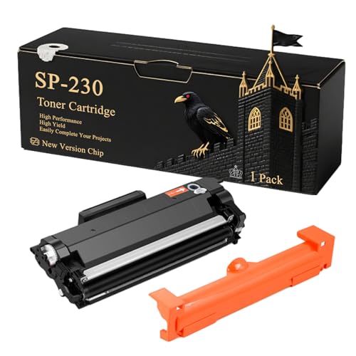 SP-230 Toner Cartridge Compatible for Ricoh SP230DNW SP230FNW SP230SFNW Printers, With Chip, 3000 Pages, Vibrant Colours (1 Pack Black)
