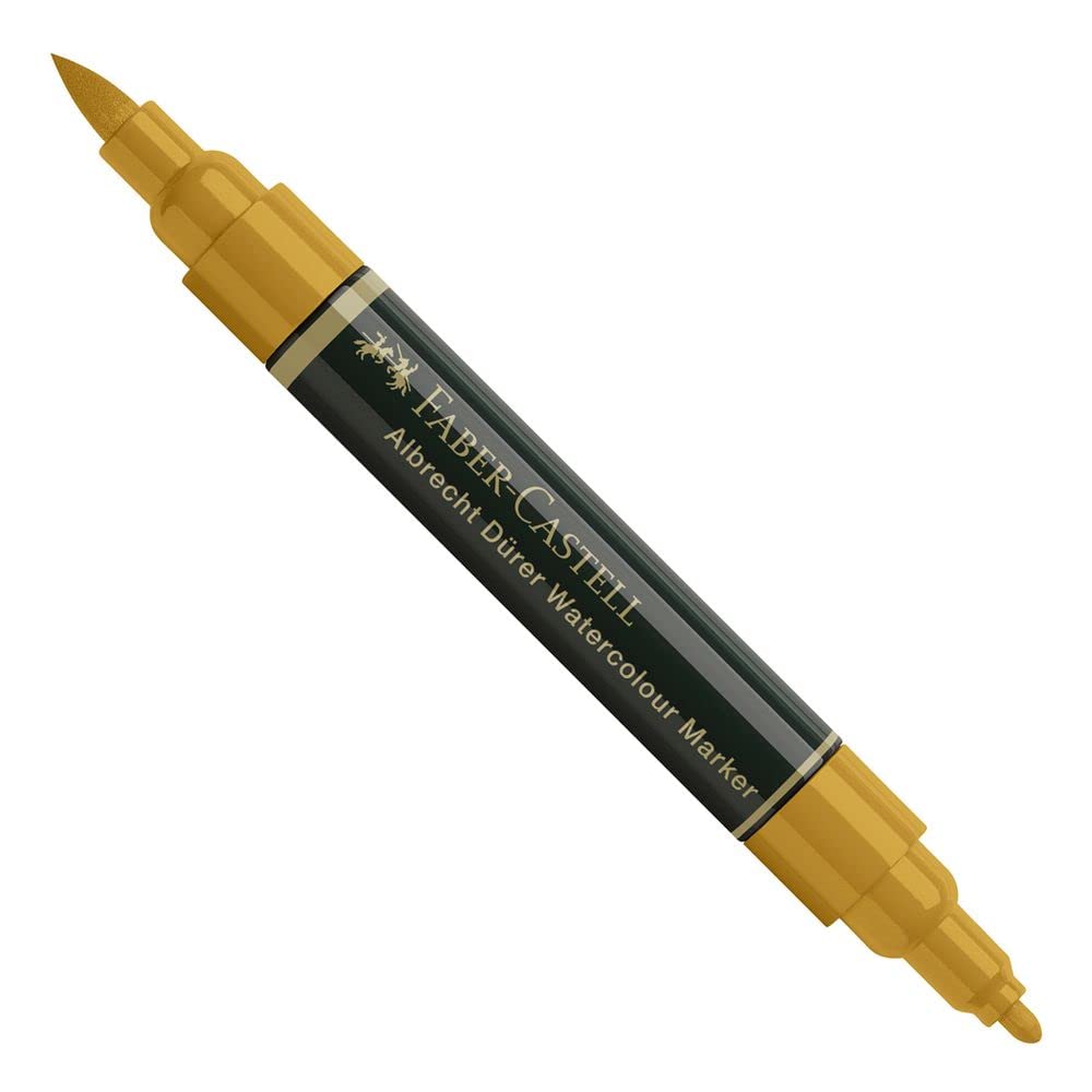 Faber-Castell Art & Graphic Albrecht Dürer Watercolour Marker, Green Gold, Single Watercolour Marker, for Art Craft, Drawing