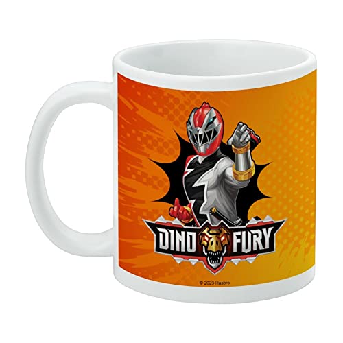 Taza de cerámica Power Rangers Dino Fury Roja 11oz miniatura 3