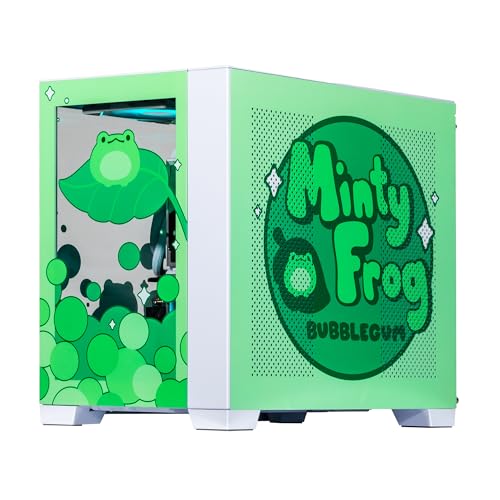 Image of Velztorm Minty Frog Custom Built Gaming Desktop PC (AMD Ryzen 7 5700X, GeForce RTX 5070, 32GB DDR4, 2TB PCIe SSD, RGB Fans, 240mm AIO, 850W PSU, WiFi 5, Bluetooth 5.0, RJ-45, Win 11 Pro)