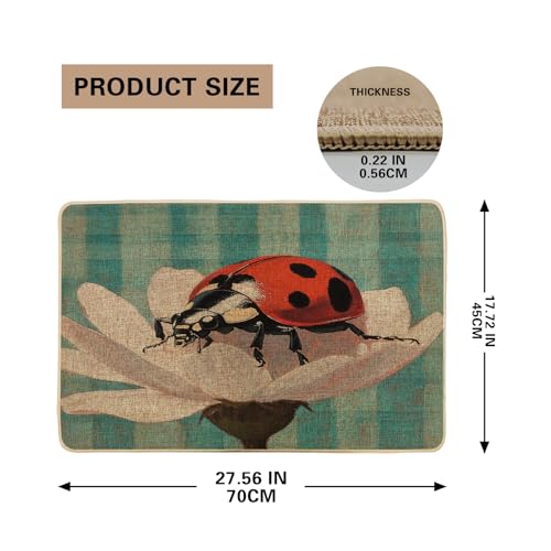 Tapis d'entrée en caoutchouc imperméable premium au design floral raffiné - 3