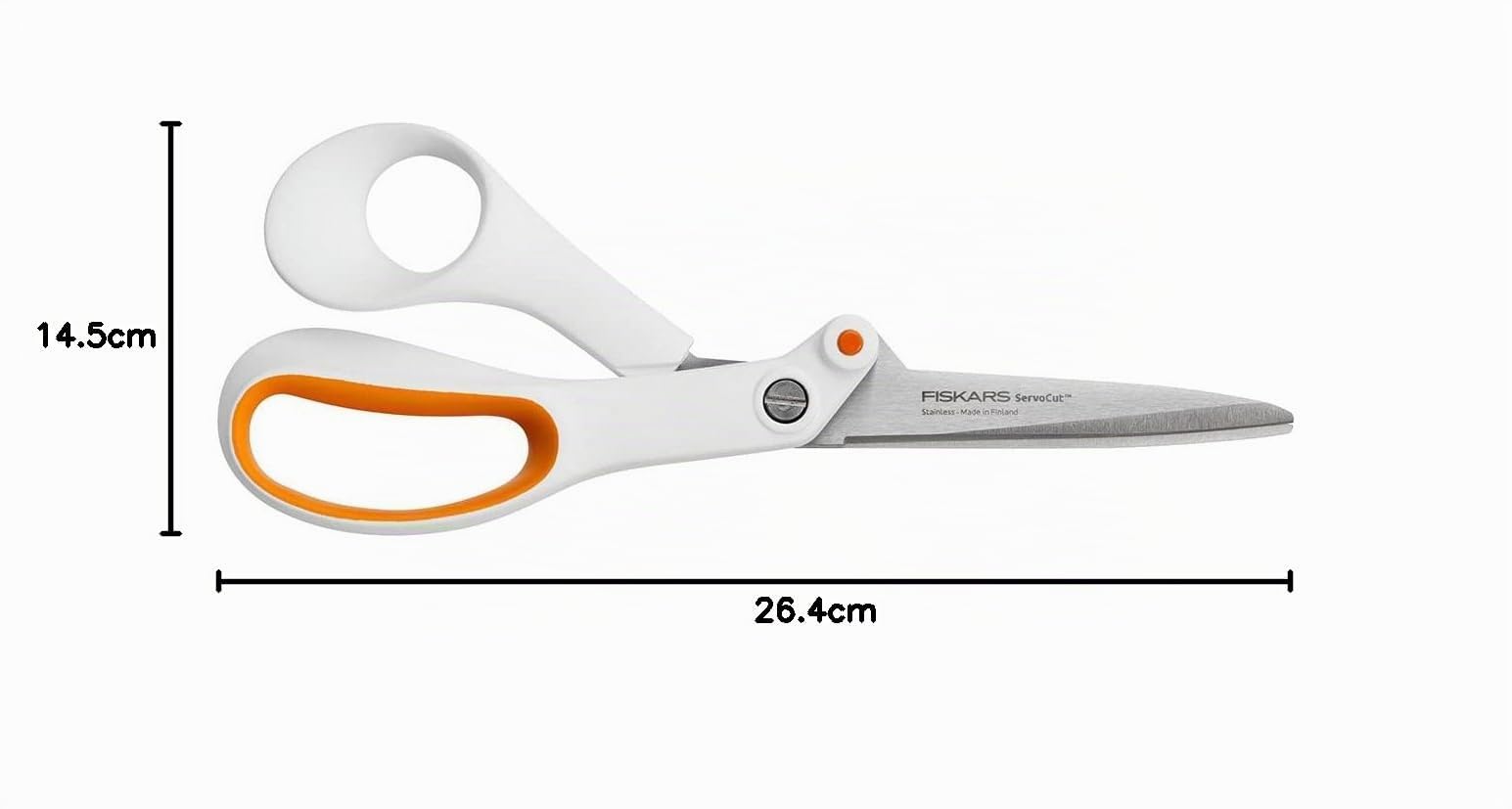Fiskars Razor Edge Tijeras multiuso, Longitud: 21 cm