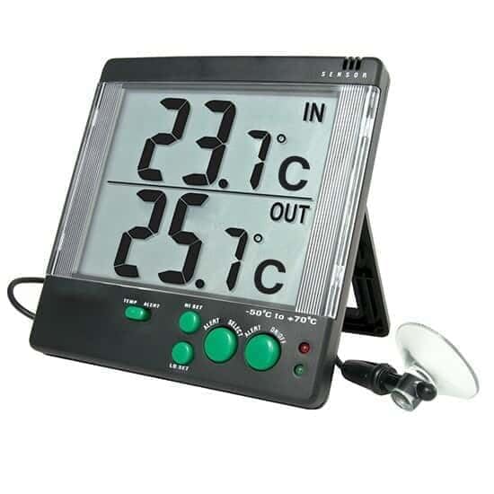 Traceable Calibrated Big-Digit Digital Thermometer, –50 to 70 Degrees Celsius, 0.1 Resolution, Accuracy of 1.0 Degree Celsius