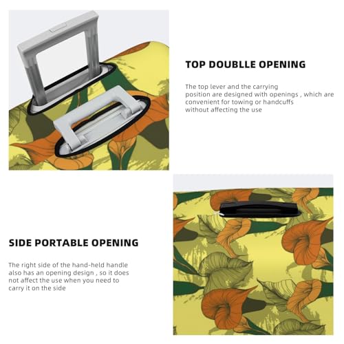 Travel Luggage Cover Protector - Calla Lily Flowers No.1030 Washable Suitcase Covers For 18-32 Inch Luggage3