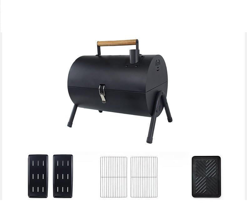 Barbecue double face idéal pour le camping et festivals