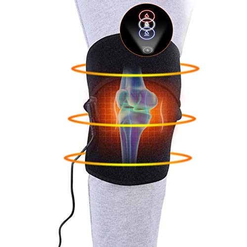 DOACT Heat Knee Brace for Hot or Cold Therapy, USB Heating Knee Pad Wrap for Arthritis Pain Relief, Joint Warmer, Cramps, Muscles Stiff and Strains, Fits Men and Women Knee Calf Leg Arm Area