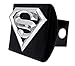 Elektroplate Officially Licensed Superman All Metal Black Hitch Cover for Trucks and SUVs | Fits Standard 2
