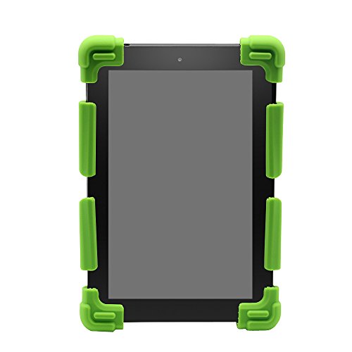CHINFAI Universal 8 inch Tablet Case, Silicone Protective Cover 7.9"-9" for Galaxy Tab 4/A/S2/E 8.0, F i r e HD 8/HDX, iPad Mini 1/2/3/4/5, AT&T/Verizon/Alcatel 8" Tablet, Green