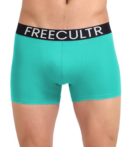 Image of Freecultr Organic Cotton Elastane Stretch Underwear for Men Breathable Comfortable Trunks Innerwear Sweat Absorbing Undergarments with Ultrasoft Waistband