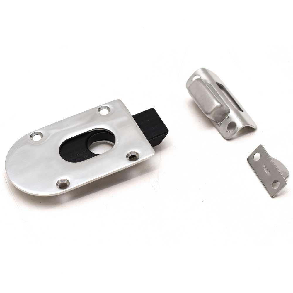 Marine Town Boat Slide Latch | Spring Loaded 3 x 1 Inch Silver