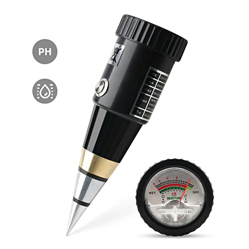 Soil Ph & Moisture Meter Hygrometer Metal Sensor Plant Water Tester Monitor Test Kits For Garden, Field, Farm, Lawn, Indoor And Outdoor,Promote Plants Healthy Growth #TOP1