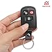 Key Fob Remote Fits for Hyundai Santa Fe and Elantra 2003-2006, 3-Button Electronic Remote Shell Case Replacement for P/N: 95411-26202, FCC ID: OSLOKA-221T OSLOKA-2201T OSLOKA-240T OSLOKA-230T (Black)
