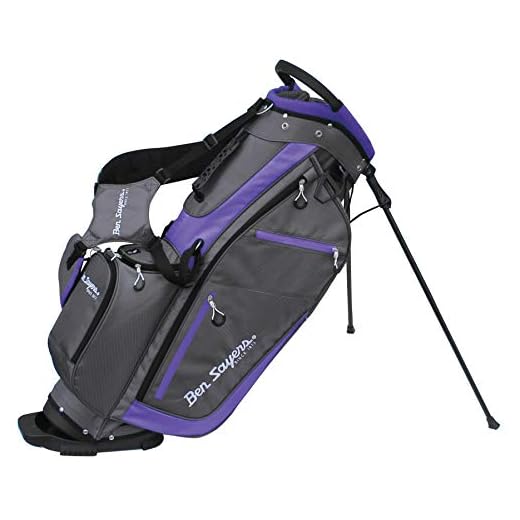 Ben Sayers Bolsa de Golf Unisex XF Lite, Gris/Morado, Talla única