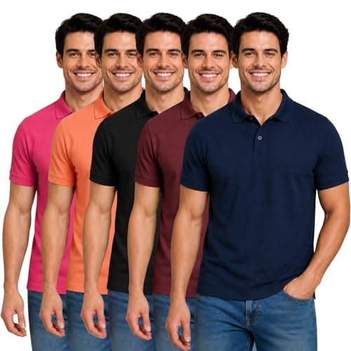 Image of INKKR Men's Polo Neck T-Shirt Combo