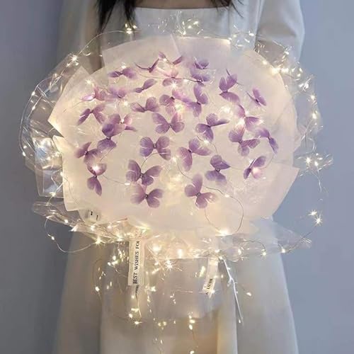 Kit de fleurs de mariage LED aux papillons aériens de prestige - 5