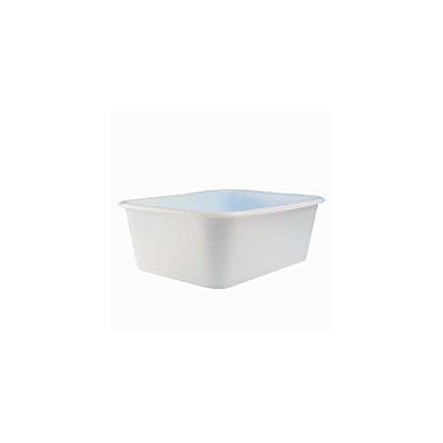 Baquet rectangulaire 30 L - blanc