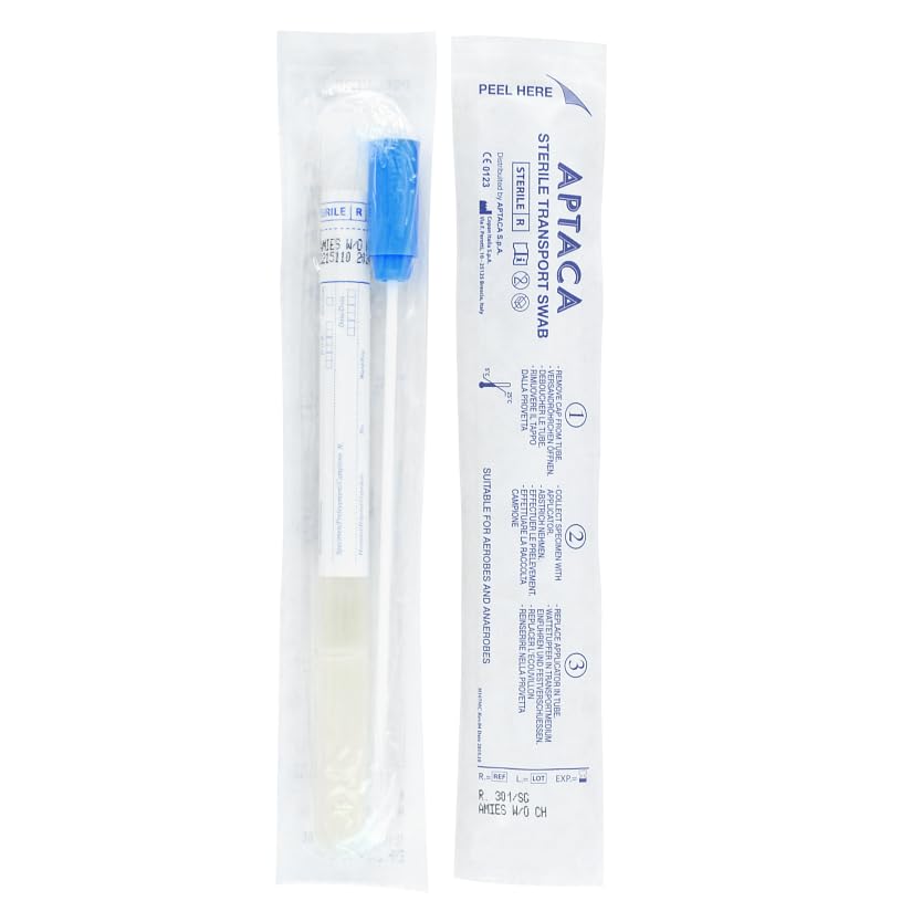 TAMPONE STERILE CON TERRENO DI TRASPORTO AMIES