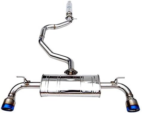 Invidia HS13GF7G3T Exhaust System (Back Exhaust13+ VW Golf GTI Q300 Rolled Titanium Tip Cat)