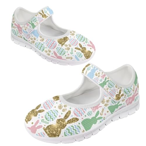Coloranimal Mary Jane Shoes Women Slip On Shoes Casual Mary Jane Flat Womens Dressy Easter Theme Flats Shoes Women's Walking Shoes
