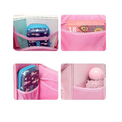 Mochila Escolar infantil para meninas unicórnio À Prova D'água Grande Capacidade (COR 4)