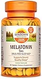 Sundown Melatonin 5 mg Tablets 90 ea (Pack of 4)