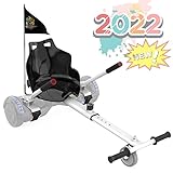 Seguro y divertido: el hoverkart puede convertir tu hoverboard en un interesante kart go. Hoverboard con asiento apto para todos los 6,5 a 10 pulgadas dos vueltas de auto-balancing. (No apto para hoverboard con asas)