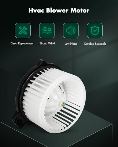 Image of SCITOO HVAC Heater Blower Motor Front Fit For Hyundai,For Kia Models - For Borrego 2009,For Genesis Coupe 2010-2013,For Rio 2006-2011,For Rio5 2006-2011 Replacement For # 700229 Blower Fan