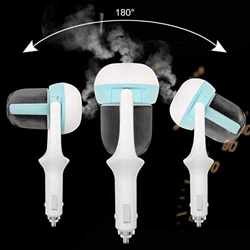 econoLED Car Humidifier,Mini Air Purifier Aroma Diffuser Air Freshener Purifier Aromatherapy Mist Maker with 180 Degree Rotation, Suit for Water Soluble Essential Oils Protable Diffuser (Blue) - Thumbnail 6