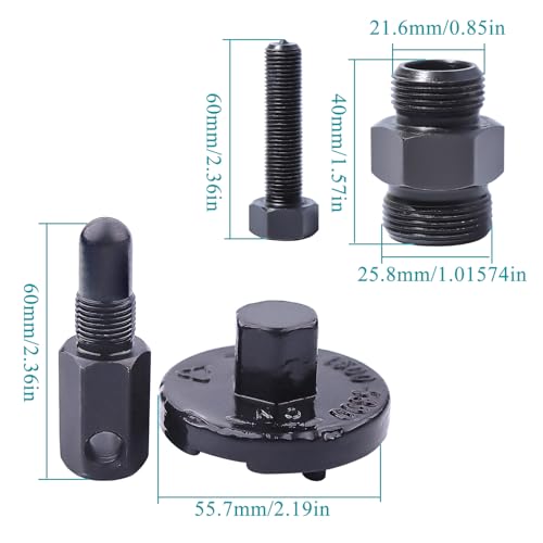 Atunee Extrator de volante de motosserra de 22 mm e 26 mm com ferramenta de remoção de volante de em