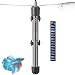 HITOP 50W 100W 300W Aquarium Fish Tank Heater, Traditional Glass Aquarium Heater with Thermometer (100W-grey)