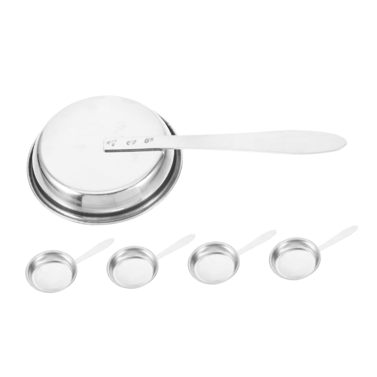 Happyyami 5pcs Vintage Style Candle Extinguisher Tool Set Stainless Steel Snuffer for Candles Oil Lamps Incense Elegant Decorative Accessory for Home Decor