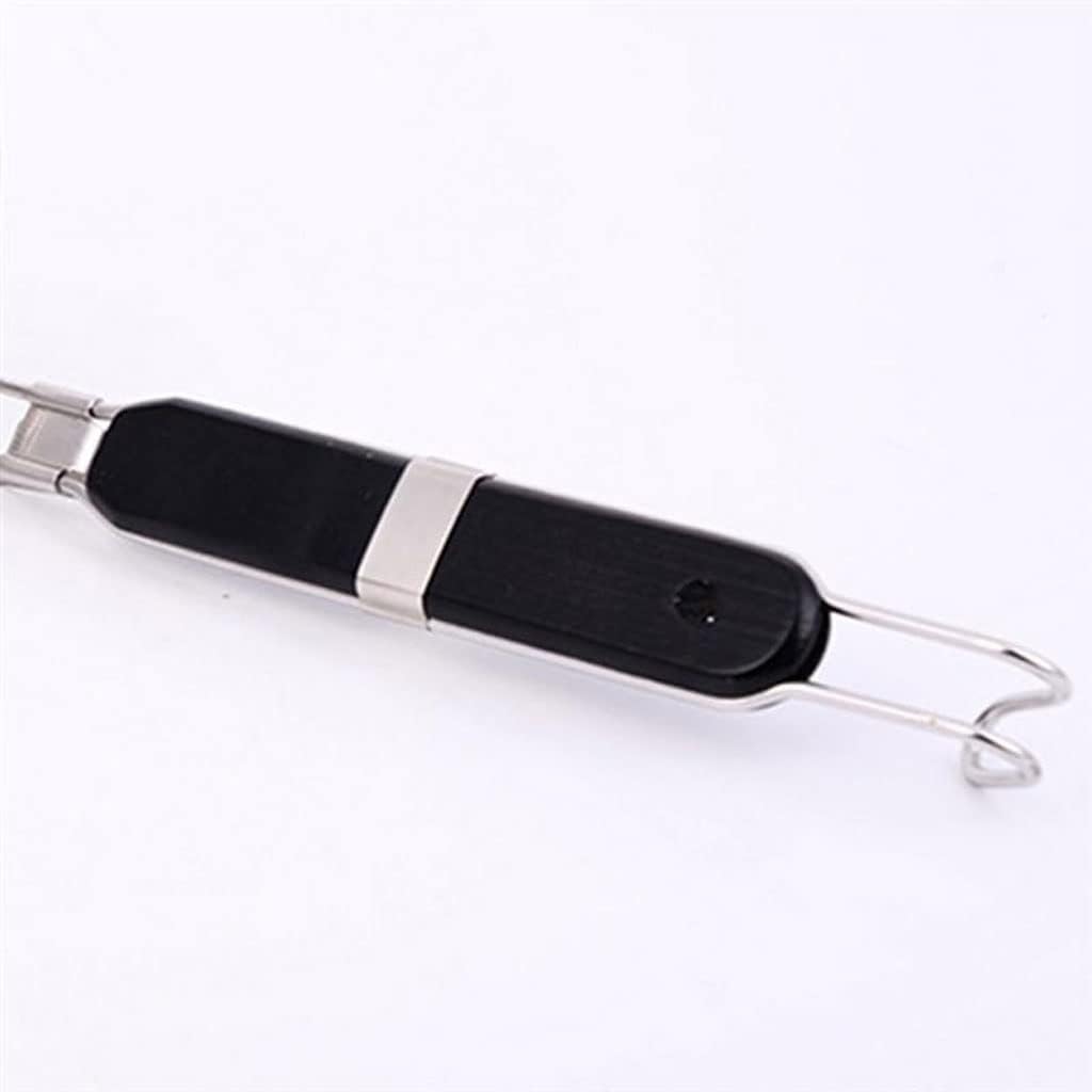 Stainless Steel Strainer Basket Wire Mesh Food Skimmer Kitchen Sieve for Dumpling Noodle (black Handle)